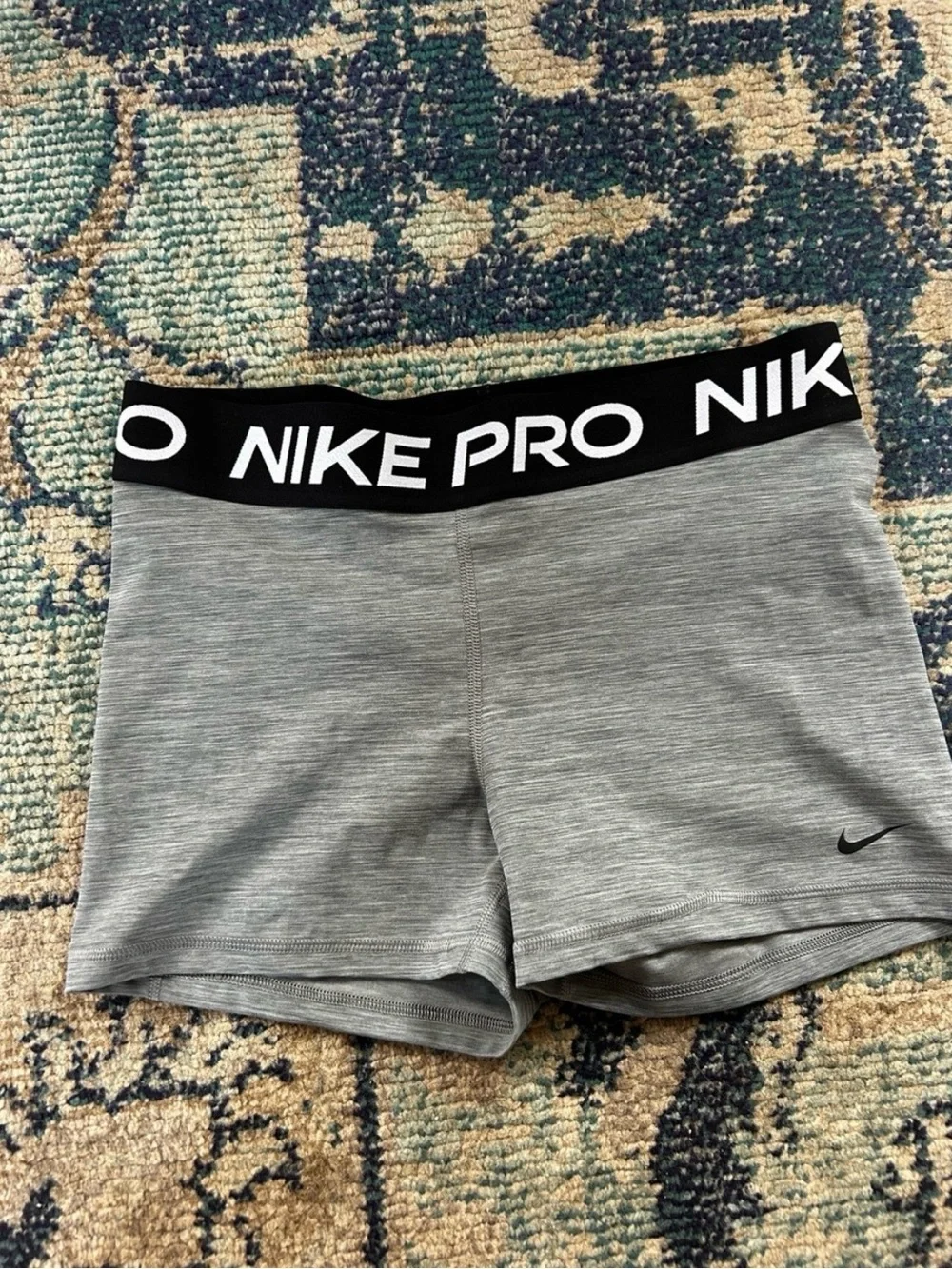 Nike Pro Women’s Large Dri-FIT Compression Shorts 3 Pack Bundle Black Gray